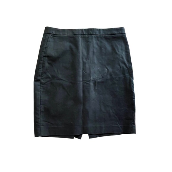 J By J Crew Black Cotton Straight Pencil Skirt Size 10 - Picture 1 of 6